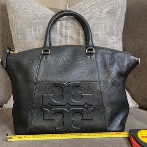 Tory Burch Black Leather Satchel